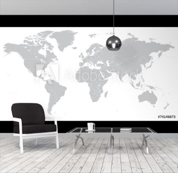 Picture of Hi Detail Vector Political World Map illustration
